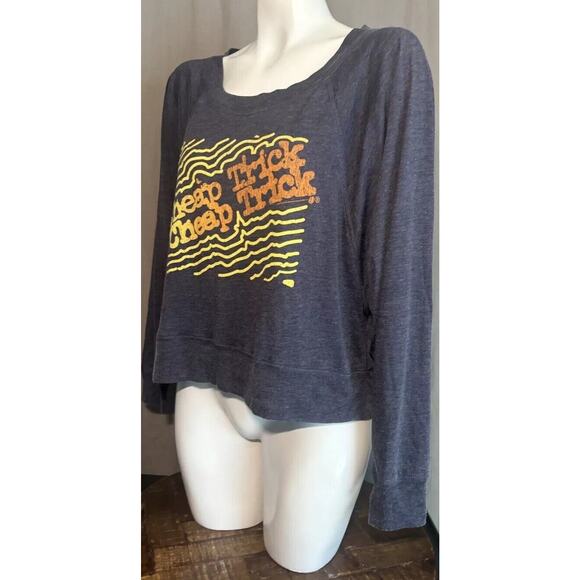 Chaser NWT Anthropologie Cheap Trick Blue Long Sleeve Women’s Size Small - Picture 7 of 11